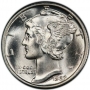 1929 Mercury Silver Dime Coin - Choice BU
