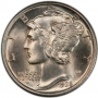 1928 Mercury Silver Dime Coin - Choice BU