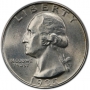 1935-D Washington Silver Quarter Coin - Choice BU