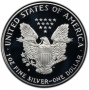 1990-S 1 oz American Proof Silver Eagle Coin - Gem Proof (w/ Box & COA)