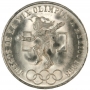 1968 Mexican Olympic Dancer Silver 25 Pesos Coin - BU