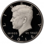 2016-S Kennedy Proof Half Dollar Coin - Choice PF