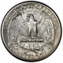1934 Washington Silver Quarter Coin - Medium Motto - Choice BU
