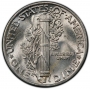 1940 Mercury Silver Dime Coin - Choice BU