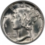 1940 Mercury Silver Dime Coin - Choice BU