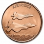 1 oz Copper Round - US Air Force - F-22 Raptor