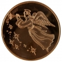 1 oz Copper Round - Christmas Series - Angel Design