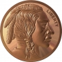 Frontier Mint 1 oz Copper Round - Buffalo Nickel Design