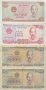 Lot of 4 Vintage 1980's Vietnamese Dong Bank Notes - 200, 500, 1000 Denominations