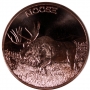 1 oz Copper Round - Moose Design