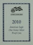2010-W American Proof Silver Eagle Box & COA (NO Coin)