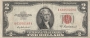 1953 $2.00 U.S. Note - Red Seal - Fine / Very Fine