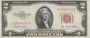 1953 $2.00 U.S. Note - Red Seal - Crisp Uncirculated