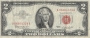 1963 $2.00 U.S. Note - Red Seal - Fine / Very Fine