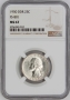 1950 Washington Silver Quarter Coin - FS-801 DDR - NGC MS-67 Top Pop