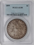 1899 Morgan Silver Dollar Coin PCGS AU-50
