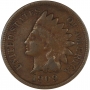 1909 Indian Head Cent Coin - Fine to Very Fine