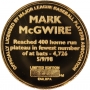 Limited Edition Mark McGwire Highland Mint 24kt Gold Overlay Coin - 400 Home Runs - #1320