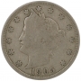 1905 Liberty Head V Nickel Coin - Fine