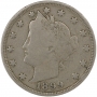 1899 Liberty Head V Nickel Coin - Fine