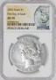 2025 Morgan and Peace Silver Dollar 2 Pc Set - NGC MS-70 First Day of Issue - Morgan and Peace Dollar Label