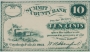 1862 Summit County Bank - Cuyahoga Falls, OH - 10 Ten Cent Obsolete Note - Gem Crisp Uncirculated