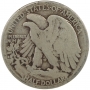1923-S Walking Liberty Silver Half Dollar Coin - Good