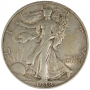 1938 Walking Liberty Silver Half Dollar Coin - Extremely Fine
