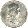 1948-D Franklin Silver Half Dollar Coin - BU