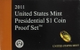 2011 U.S. Presidential Dollar Proof Coin Set