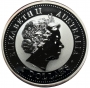 1999 2 oz Australian Silver Year of The Rabbit - Gem BU