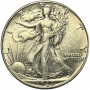 1946 Walking Liberty Silver Half Dollar Coin - Double Die Reverse - Choice AU