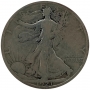 1921-S Walking Liberty Silver Half Dollar Coin - Key Date - Very Good +