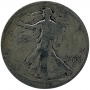 1916-D Walking Liberty Silver Half Dollar Coin - Good