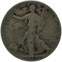 1923-S Walking Liberty Silver Half Dollar Coin - Fine
