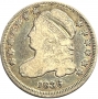 1836 Capped Bust Silver Dime Coin - Very Fine