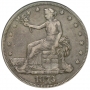 1870's U.S. Trade Silver Dollar Coin - Very Fine
