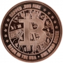 1 oz Copper Round - Bitcoin Design