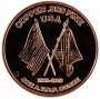 1 oz Copper Round - Civil War Series - Robert E. Lee Design