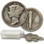 Mercury Dime Roll - Circulated Condition
